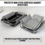 Evelots Bakeware/Cookware Scratch Protectors-Pots/Pan/Dish Dividers -Set of 6 - Two Large Sizes-Extra Thick Felt - Prevent Chips and Cracks When Stacking