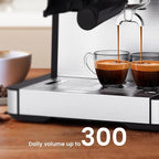 Kndko Espresso Machine, 20Bar Italian Pump & Commercial Steam Wand for Barista-Quality Coffee | Easy to Use with PID Control & Guided Tutorial | All-in-One Kit, Compact Stainless Steel Design