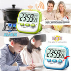 Antonki 2 Pack Classroom Timers for Kids Teachers, Magnetic Countdown Digital Kitchen Timer for Cooking, Study, Exercise, Games, Time Mangement - Loud/Silent Mode - Battery Included