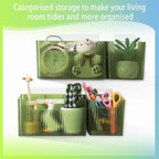 8 Pcs Storage Organizer Bins Wall Mounted Organizer Basket Plastic Cabinet Door Bins Stackable Hanging Baskets for Organizing for Wall Refrigerator Kitchen Bathroom Pantry(3.94'',Green)