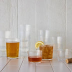 Bormioli Rocco Exclusiva Gin Fizz Glasses, Set of 12-17 Oz. Ribbed Drink Tumblers Made of Star Crystal Glass with XLT Treatment - Durable Cocktail Glasses for Daily Use, Dishwasher Safe