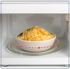 Nostalgia Retro Countertop Microwave Oven - 1.1 Cu Ft & 1000 Watt Power- Easy to Clean with Removable Glass Turntable - Child Safety Lock - 12 Programs - Digital Clock - White