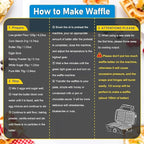Waffle Maker with Removable Plates, 3-in-1 Sandwich maker and waffle and pancake maker, Nonstick Plates, 5-Level Browning Control & Ready Indicator Lights, Easy to Clean for Family Breakfast