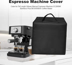 Dust Cover for Plus Espresso Machine BES500BSS Stainless Steel Dust Covers for De'Longhi Stilosa Manual Espresso Machine EC260BK Heavy Duty Waterproof Protective Cover Case (Black)