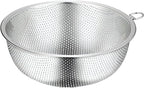 GREATLINK Food Pasta Colanders and Strainers for Kitchen Stainless Steel Collander, Kitchen Mesh Colander Large Metal Strainer for Pasta, Spaghetti, Berry, Veggies, Fruits, Noodles, Rice,Salads
