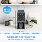 Ice Cream Maker & 10-in-1 Frozen Treat Maker, 20 oz (3 Pints), Mix-In + Re-Spin for Creamy Texture, Gelato, Sorbet, Slushie, Frozen Yogurt & Smoothie Bowls Machine for Homemade, Recipe Guide