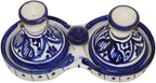 Moroccan Handmade Tagine Double Spice Holder seasoning Container