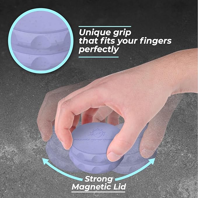 Kozo 2.5" Grinder 2-Piece Strong Grip (Blue)