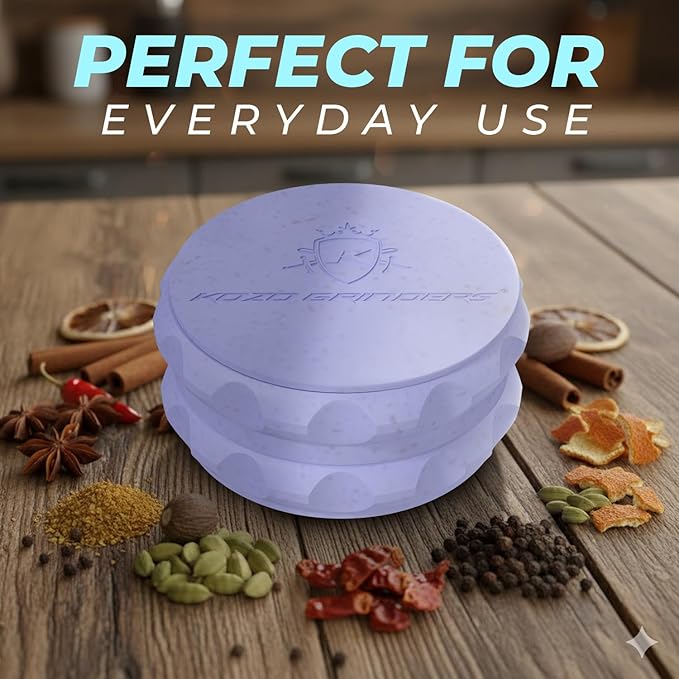 Kozo 2.5" Grinder 2-Piece Strong Grip (Blue)