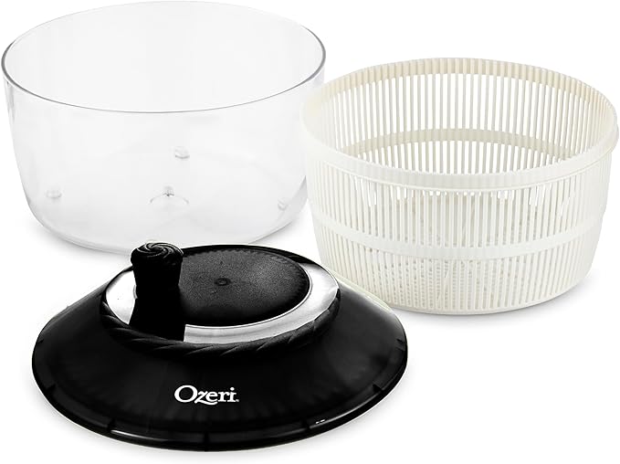 Ozeri Italian Made Fresca Salad Spinner and Serving Bowl, BPA-Free