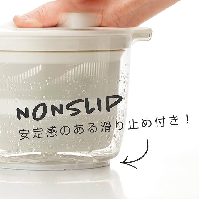 Risu Liberalista Salad Spinner Vegetable Drainer, Green, 0.6 gal (2.3 L), Made in Japan