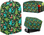 Christmas Tree Stocking Patterns Toaster Blender Slow Cooker Dust Covers Set Food Processor Covers Machine Washable Small Appliance Dust Cover Sets 3PCS