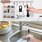 Palksky Coffee Scoop & Funnel with Fill Press1PCS (Black)