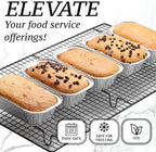 (55 Pack) 1LB Mini Foil Loaf Pans - 1 Pound Disposable Aluminum Baking Pans for Individual Bread, Cake, Meatloaf - Small Loaf Pans with Liners, Small Bread Tins 6 x 3.5 x 2