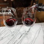 Measured Pourer - Liquor Bottle Pourers - Collared - (3pk) Made 100% In The USA. Bar Spouts That Don't Leak - No Cracks, Just A Perfect Cocktail Pour Everytime. Great for Wine Too! (.75)