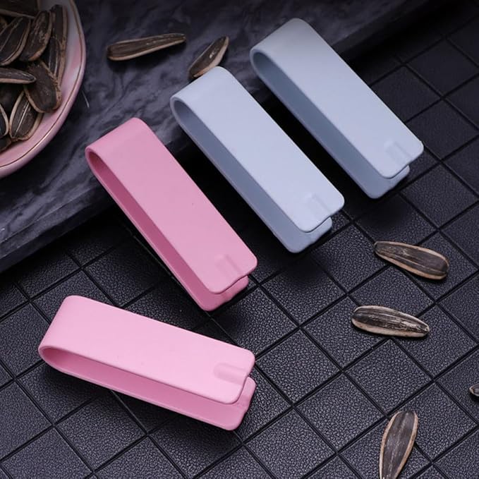 BESPORTBLE 20pcs Nut Opener Melon Seed Peeling Clips Set, Multipurpose Nut Shucker Tools with Nordic Pink and Blue Colors, Kitchen Specialty Gadget for Shelling Sunflower and Random Color