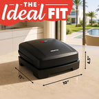 Gourmia Indoor Grill & Panini Maker – 4 Serving Contact or Open Grill, Nonstick Ceramic, Preheat Indicator Light, Slope Design with Removable Dishwasher Safe Drip Tray