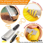 Grater Zester for Cheese Chocolate Lemon Fruit Ginger Multi-Tool Set Ergonomic Non-Slip Handle (Two Tools)…
