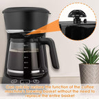 4 Pcs Efficient Coffee Replacements Brew Basket Spring Loaded Stopper Kit, Easy to Install Coffee Machine Accessory for 185774-000-000 112435-000-000
