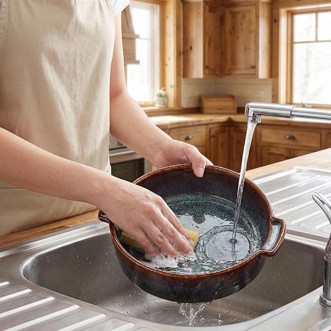 Ceramic Casserole Baking Dish - 1.7 Quarts Baking Dish for Oven, Lasagna Pans, Oven Safe Durable Bakeware for Kitchen Home Decor, Banquet and Dinner, Round 1 pieces 10 x10 Inch