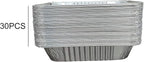 Waytiffer 9x13 Aluminum Pans - (30Pack) Disposable Foil Pans, Half Size Deep Steam Table Pans Extra Thick for Baking, Cooking, Roasting, Heating, Serving & Lining Steam-Table Trays