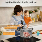 BLITZHOME Sous Vide Cooker, WiFi APP/Touch Control, Compact Sous Vide Machine 1000W with Recipes, Accurate Temperature & Timer, Ultra Quiet Stainless Precision Immersion Circulator