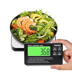33lb Wireless Magnetic Digital Kitchen Scale with Remote LCD Display, Split-Designed for Easy Cleaning, 0.1oz/1g Precision, 7 Units, Tare Function for Baking, Cooking, Meal Prep