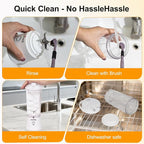 Portable Blender Dual Mode 18000RPM 20Oz Blending Cup Ice Crushing Smoothie Frozen Fruit Mini Home Gym Travel(White)