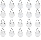 20Pcs 0.9in White Round Invisible Adhesive Plate Hangers,Vertical Plate Holders Wall Mount Display Holder,No Nails Decorative Plates for Artworks