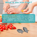 Iron Fish Cooking Tool, Natural Iron Cooking Tool to Add Iron to Food & Water, Safe & Effective Aid for Vegans, Athletes, Pregnant Women and Children (Silver 2Pack)