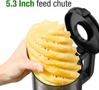 TUUMIIST Cold Press Juicer Machine, 5.3 Inch Extra Large Feed Chute for Whole Fruits, Easy to Clean Slow Juicer, High Yield, BPA Free - Classic White