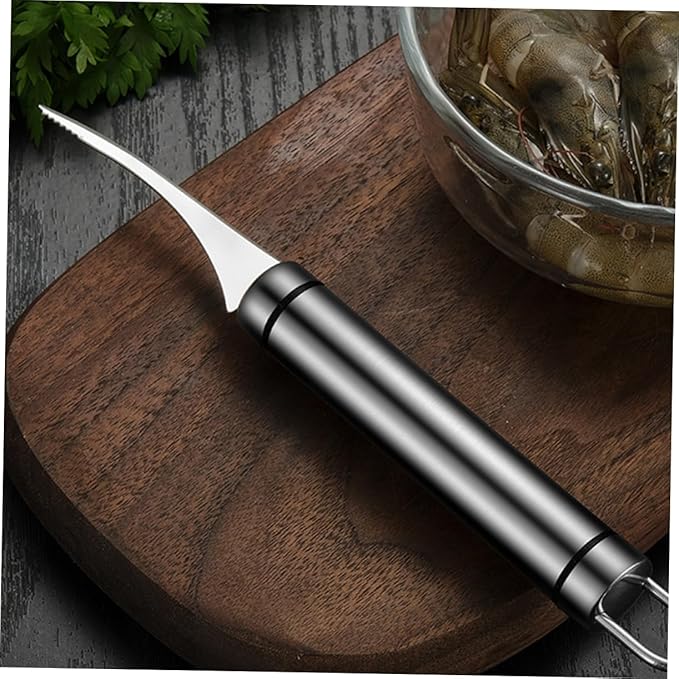 2pcs Shrimp Opener Kitchen Gadgets Tool Prawn Peeler Utensil Stainless Steel