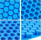 JOERSH Round Candy Molds Silicone Molds for Hard Candy, Gummy, Caramels, Chocolate, Ganache, Ice Cubes, 220 Cavity