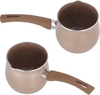 Mini Saucepan, Nonstick Butter Warmer Multi Milk Pot Stockpot Practical Small Melting Pot with Handle Pour Spouts