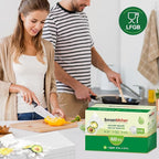 Bonsenkitchen Vacuum Sealer Bags,400 Quart 8" x 12" Precut Food Sealer Bags, Commercial Grade, BPA Free, Heavy Duty, Customized Size Vacuum Bags for Vac Storage, Meal Prep or Sous Vide Cooking, VB14