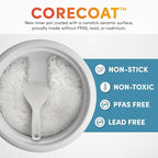 AROMA® CoreCoat Rice Cooker with Pop-Up Food Steaming Basket (4 Cups Cooked, 2 Cups Uncooked, 1 Qt)