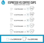 GROSCHE Milano Moka pot, Stovetop Espresso maker, Greca Coffee Maker, Stovetop coffee maker and espresso maker percolator (Grey, 6 cup)