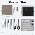 Chef Plating Tools,Professional Culinary Plating Tool Set,Chef Garnish Tools Kit,Fish Tweezers,Pastry Spatula,Cake Decorating Tweezers for Molecular Gastronomy (Black)