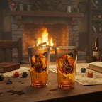 Dungeons and Dragons Glassware for Adults - Bundle with 2 Pack 16 Oz Drinking Glasses Plus More | Dungeons and Dragons Collectible Drinkware