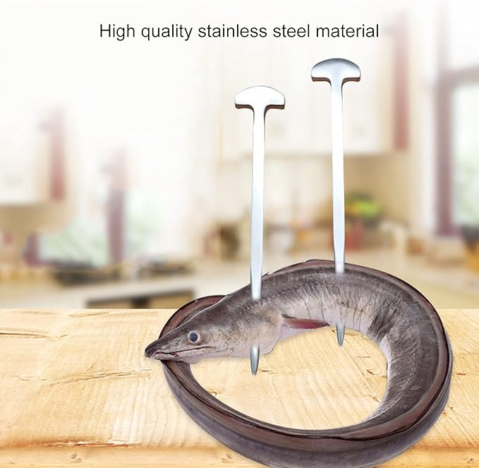 2PCS Eel Spike, Fish Eel Nail Thickened for Kitchen for Restaurant for Fish for Eel
