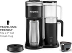 Keurig K-Café SMART Single Serve Coffee Maker with WiFi Compatibility, Latte and Cappuccino Machine with Built-In Frother, 6 Brew Sizes, Black