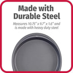 GoodCook Everyday Nonstick Steel Round Cake Pan, 9-Inch, Gray