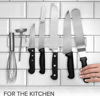 14 Inch Stainless Steel Magnetic Knife Bar - Use as Knife Holder, Knife Rack, Knife Strip, Kitchen Utensil Holder and Tool Holder