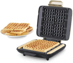 DASH No-Drip Waffle Maker - Four Waffle Molds, Nonstick Waffle Iron with Quick Heat-Up, Nonstick Surface - Perfect Waffle Maker for Kids and Families, Just Add Batter