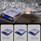 Gram Scale,Capacity 500g Accuracy 0.01g Mini Food Scales Digital Weight Grams and Oz,Small Kitchen High Precision for Espresso,Baking,Jewelry,Soap Making,Black