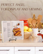 Lzerking 10 Packs Display Stands for Plate, 6 Inches Black Plate Stands for Display, Metal Plate Holder Picture Stand for Picture, Decorative Plate, Book, Photo