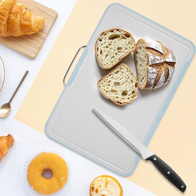 Cutting Boards for Kitchen, Charcuterie Chopping Boards 1 Pcs, Plastic Cutting Mat for Kitchen Dishwasher Safe