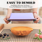 Bread Pans for Homemade Bread：9.5 x 5 Inch Silicone Loaf Pan for Baking with Metal Frame - Nonstick Banana Loaf Tin Tray for Sandwich Sourdough Pumpkin Sour Dough - for Oven Kitchen Home Baker