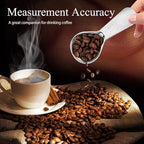 Stainless Steel Coffee Scoop Set - 3 Pc Measuring Spoons (2Tbsp & 1 Tbsp Scoop) for Ground Coffee, Tea, Sugar Or Flour, Short Handles