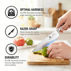 imarku Knife Set, 16 PCS High Carbon Japanese Stainless Steel Knife Sets for Kitchen with Block, Ultra Sharp Kitchen Knife Set with Sharpener Chef Knife Sets, Dishwasher Safe, Best Gifts